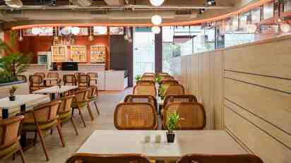 Restaurant Interior in Saffron Sanctuary