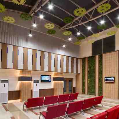 Hospital Waiting Area in Rajiv Gandhi Cancer Institute and Research Centre (RGCI & RC)