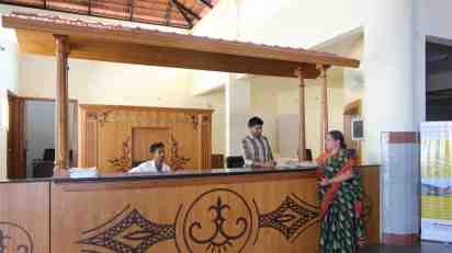 Hospital Reception in JSS Ayurveda Hospital