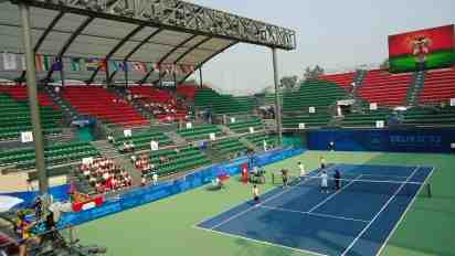Outdoor Tennis Court at R.K. Khanna Tennis Complex